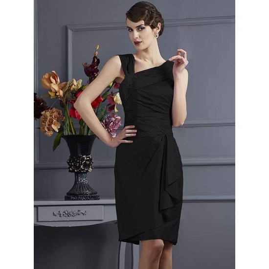 Charming Sleeveless Applique Short Taffeta Bridesmaid Dresses