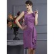 Charming Sleeveless Applique Short Taffeta Bridesmaid Dresses