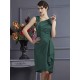 Charming Sleeveless Applique Short Taffeta Bridesmaid Dresses