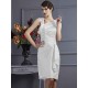 Charming Sleeveless Applique Short Taffeta Bridesmaid Dresses