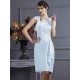 Charming Sleeveless Applique Short Taffeta Bridesmaid Dresses