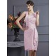 Charming Sleeveless Applique Short Taffeta Bridesmaid Dresses