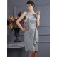 Charming Sleeveless Applique Short Taffeta Bridesmaid Dresses