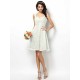 Charming Straps Lace Sleeveless Short Bridesmaid Dresses