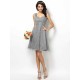 Charming Straps Lace Sleeveless Short Bridesmaid Dresses