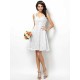 Charming Straps Lace Sleeveless Short Bridesmaid Dresses