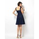 Charming Straps Lace Sleeveless Short Bridesmaid Dresses
