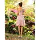 Charming One Shoulder Pleats Sleeveless Short Bridesmaid Dresses