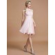Amazing Chiffon Knee-Length Sleeveless Scoop Bridesmaid Dresses