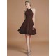 Amazing Chiffon Knee-Length Sleeveless Scoop Bridesmaid Dresses