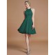 Amazing Chiffon Knee-Length Sleeveless Scoop Bridesmaid Dresses