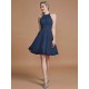 Amazing Chiffon Knee-Length Sleeveless Scoop Bridesmaid Dresses