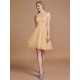 Amazing Chiffon Knee-Length Sleeveless Scoop Bridesmaid Dresses