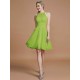 Amazing Chiffon Knee-Length Sleeveless Scoop Bridesmaid Dresses