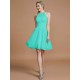 Amazing Chiffon Knee-Length Sleeveless Scoop Bridesmaid Dresses
