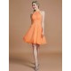 Amazing Chiffon Knee-Length Sleeveless Scoop Bridesmaid Dresses