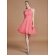 Amazing Chiffon Knee-Length Sleeveless Scoop Bridesmaid Dresses