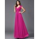 V-Neck Elegant Sleeveless Long Chiffon Bridesmaid dresses