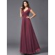 V-Neck Elegant Sleeveless Long Chiffon Bridesmaid dresses