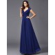 V-Neck Elegant Sleeveless Long Chiffon Bridesmaid dresses