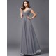 V-Neck Elegant Sleeveless Long Chiffon Bridesmaid dresses