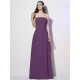 Charming Strapless Sleeveless Pleats Long Chiffon Bridesmaid Dresses