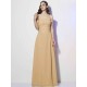 Charming Strapless Sleeveless Pleats Long Chiffon Bridesmaid Dresses