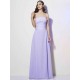 Charming Strapless Sleeveless Pleats Long Chiffon Bridesmaid Dresses