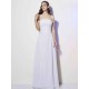 Charming Strapless Sleeveless Pleats Long Chiffon Bridesmaid Dresses