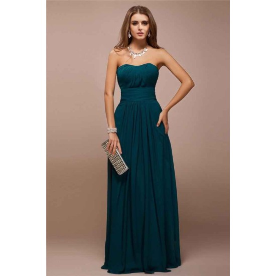 Gorgeous Sweetheart Sleeveless Ruffles Long Bridesmaid Dresses