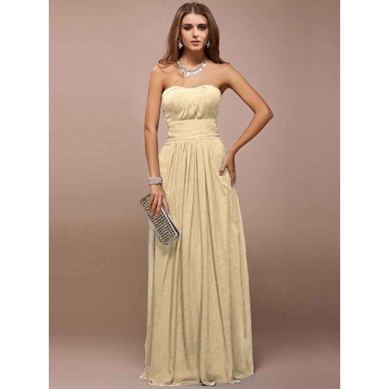 Gorgeous Sweetheart Sleeveless Ruffles Long Bridesmaid Dresses