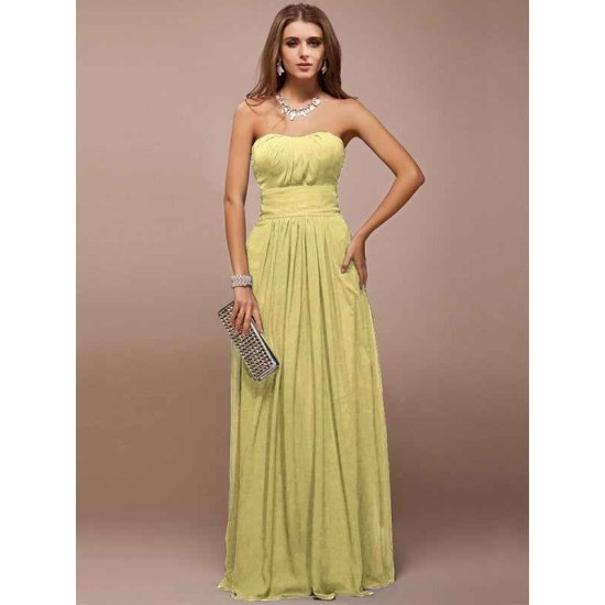 Gorgeous Sweetheart Sleeveless Ruffles Long Bridesmaid Dresses