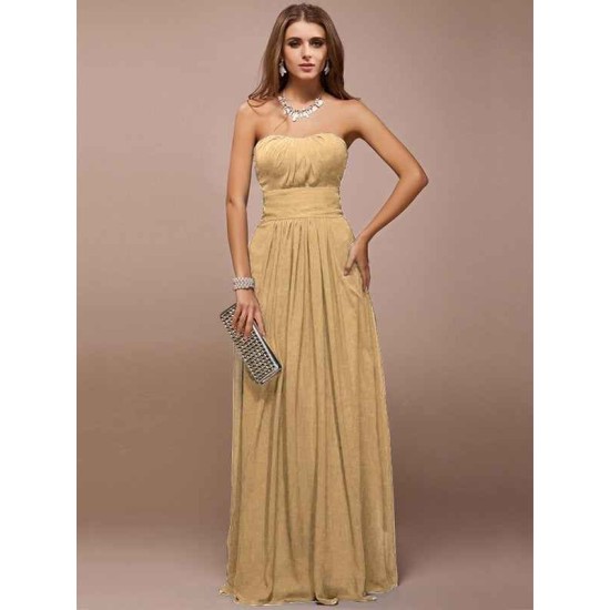 Gorgeous Sweetheart Sleeveless Ruffles Long Bridesmaid Dresses