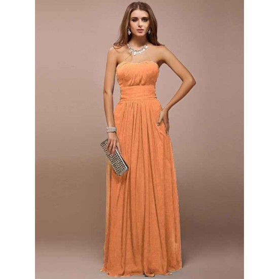 Gorgeous Sweetheart Sleeveless Ruffles Long Bridesmaid Dresses