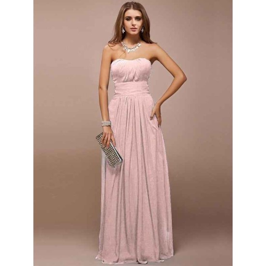 Gorgeous Sweetheart Sleeveless Ruffles Long Bridesmaid Dresses