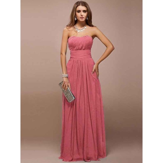 Gorgeous Sweetheart Sleeveless Ruffles Long Bridesmaid Dresses