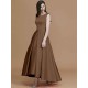 Modern Bateau Sleeveless Asymmetrical Ruffles Satin Bridesmaid Dresses