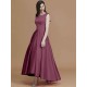Modern Bateau Sleeveless Asymmetrical Ruffles Satin Bridesmaid Dresses
