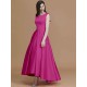 Modern Bateau Sleeveless Asymmetrical Ruffles Satin Bridesmaid Dresses