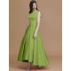 Modern Bateau Sleeveless Asymmetrical Ruffles Satin Bridesmaid Dresses