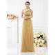 Classy Sleeveless One Shoulders Long Satin Bridesmaid Dresses