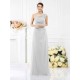 Classy Sleeveless One Shoulders Long Satin Bridesmaid Dresses