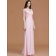 V-Neck Elegant Sleeveless Ruched Chiffon Bridesmaid Dresses