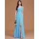 V-Neck Elegant Sleeveless Ruched Chiffon Bridesmaid Dresses