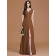 V-Neck Elegant Sleeveless Ruched Chiffon Bridesmaid Dresses