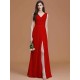 V-Neck Elegant Sleeveless Ruched Chiffon Bridesmaid Dresses
