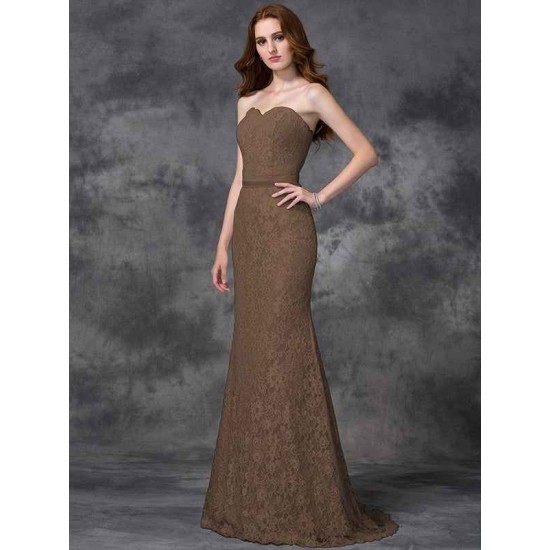 Mermaid Gorgeous Sweetheart Applique Sleeveless Long Satin Bridesmaid Dresses