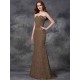 Mermaid Gorgeous Sweetheart Applique Sleeveless Long Satin Bridesmaid Dresses