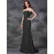 Mermaid Gorgeous Sweetheart Applique Sleeveless Long Satin Bridesmaid Dresses
