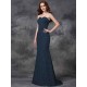 Mermaid Gorgeous Sweetheart Applique Sleeveless Long Satin Bridesmaid Dresses